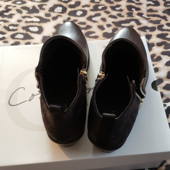 Brown & Velvet Ankle Booties - Picture 5 of 8